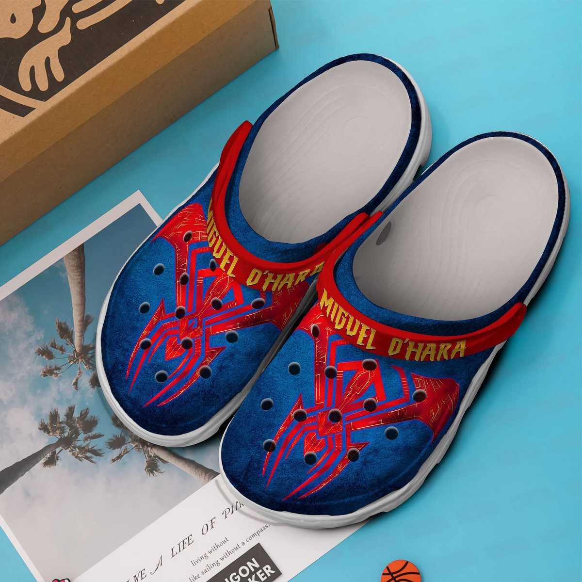 Merchidea Spider Man Across The Spider Verse Cartoon Crocs Crocband Clogs Shoes Comfortable For Men Women and Kids
