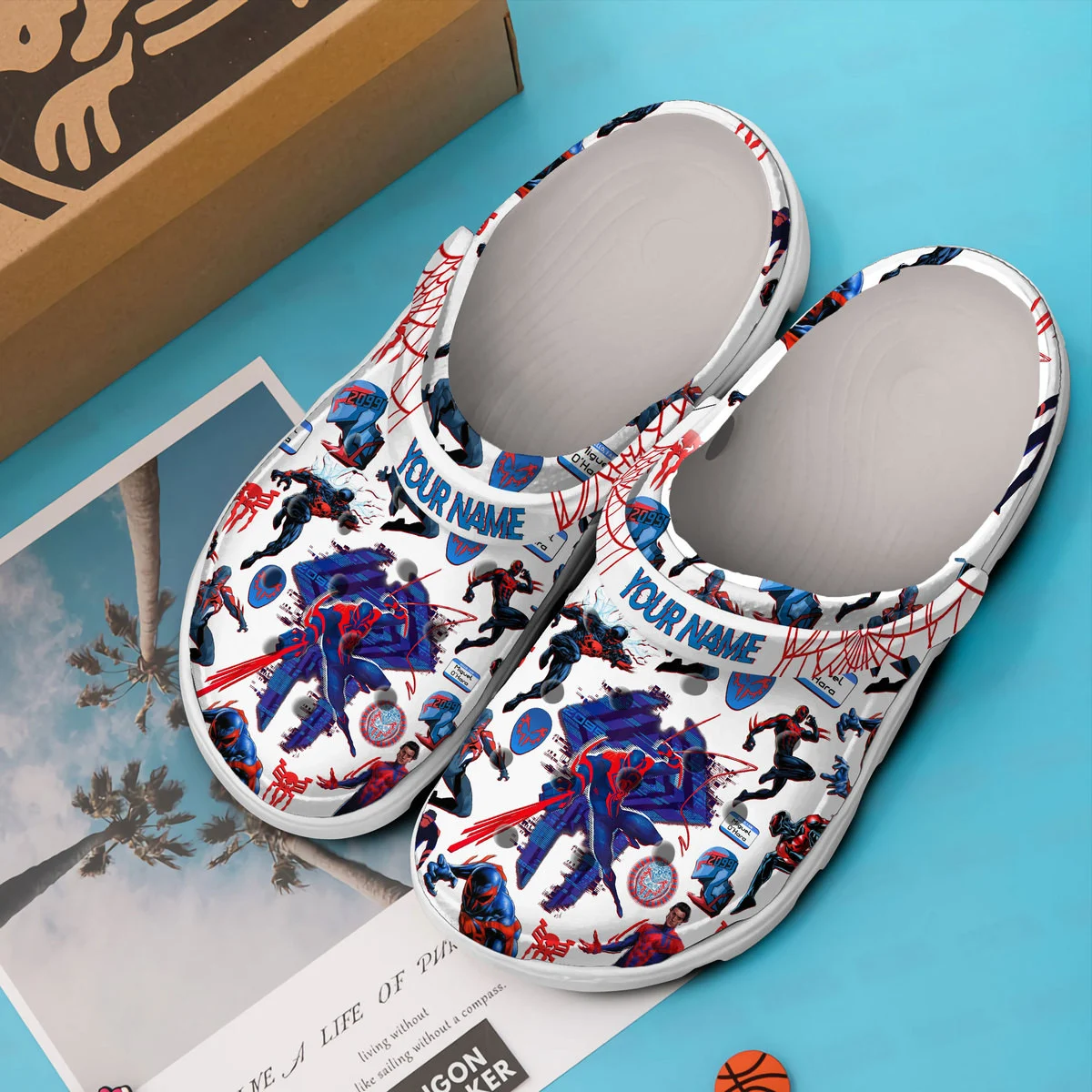 Merchidea Spider Man Across the Spider-Verse Movie Crocs Shoes Clogs Crocband For Men Women and Kids