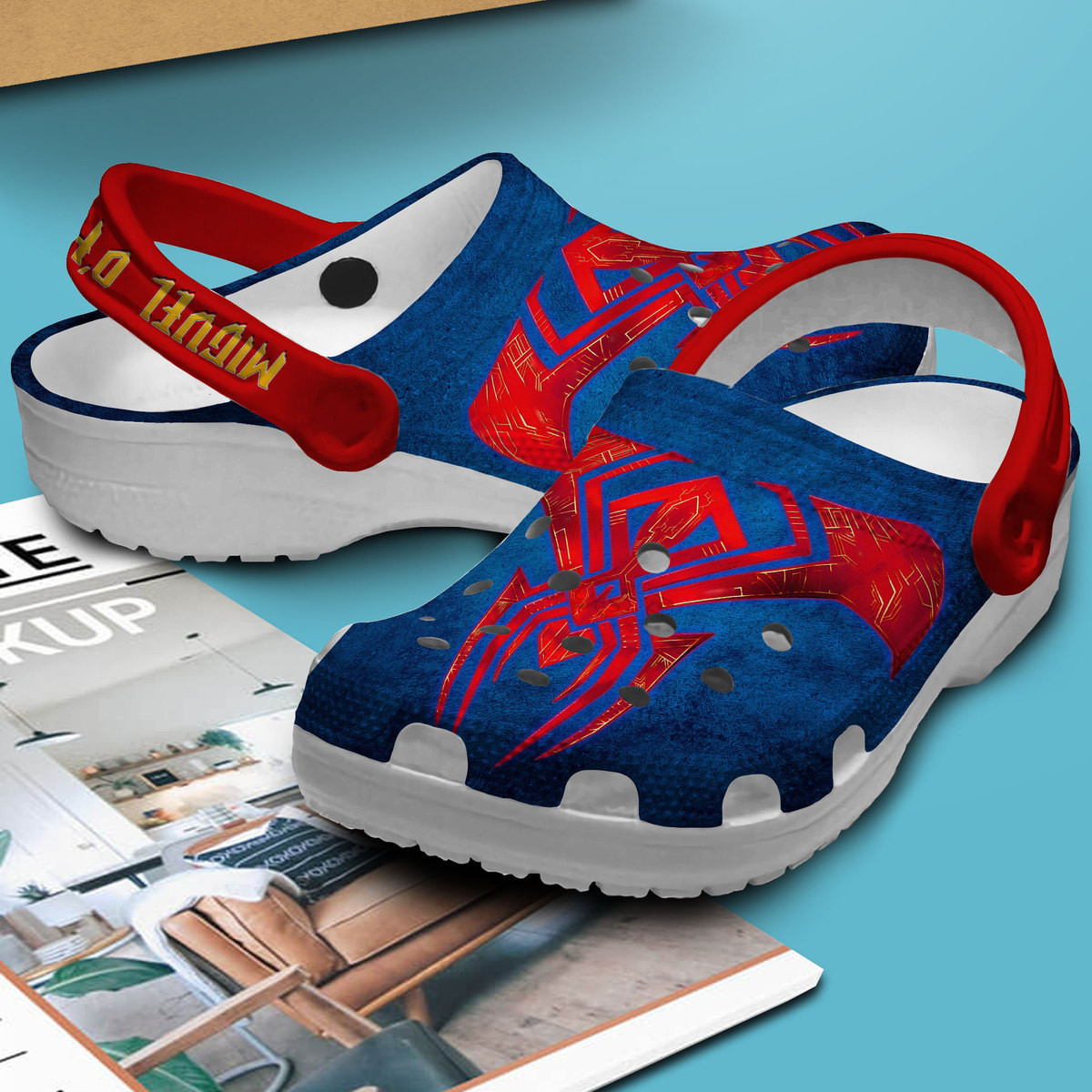 Merchidea Spider Man Movie Cartoon Comic Crocs Crocband Clogs Shoes Comfortable For Men Women and Kids