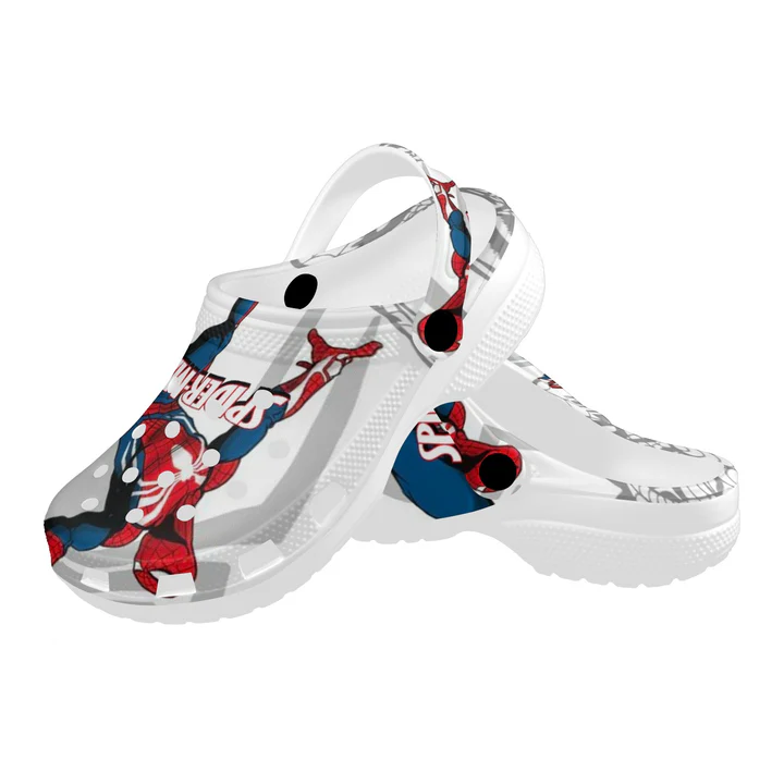 Merchidea Spider man Movie Crocs Crocband Clogs Shoes Comfortable For Men Women and Kids