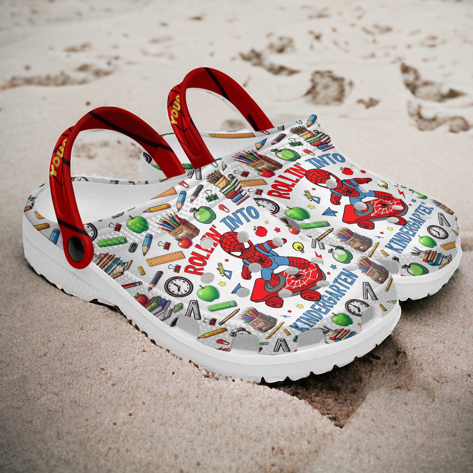 Merchidea Spider Man Movie Crocs Crocband Clogs Shoes Comfortable For Men Women and Kids