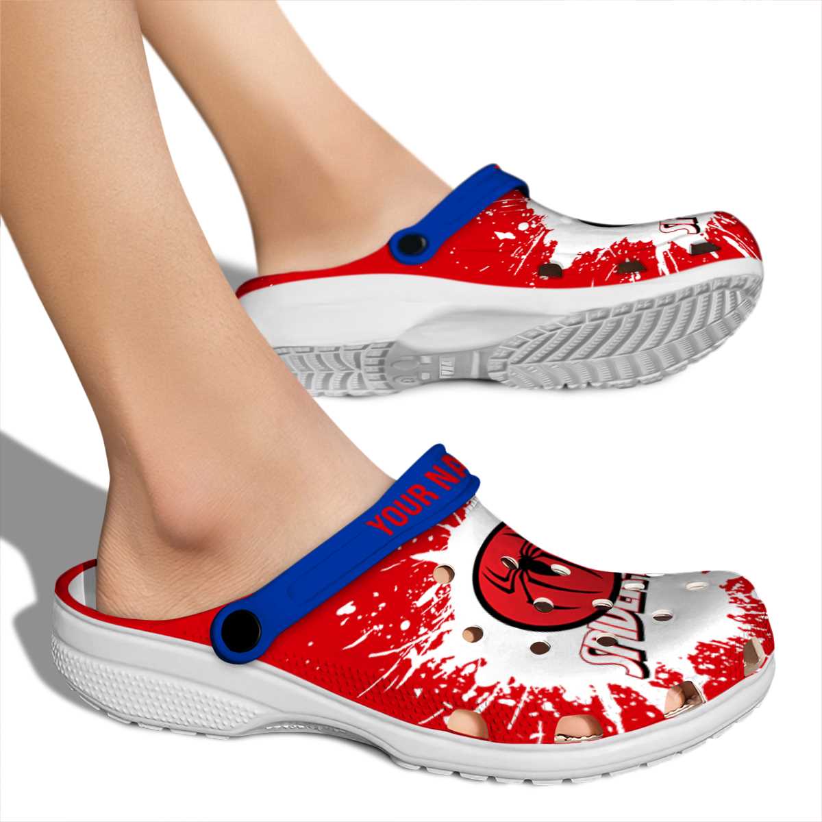 Merchidea Spider Man Movie Crocs Crocband Clogs Shoes Comfortable For Men Women and Kids