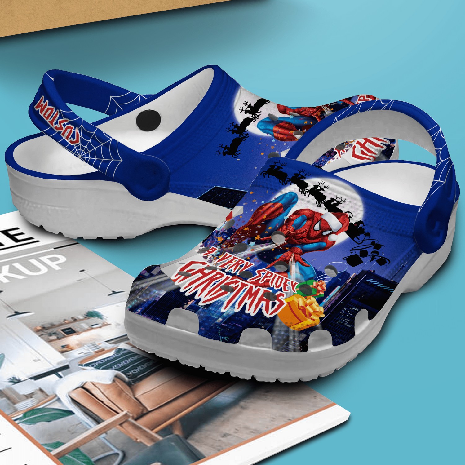 Merchidea Spider Man Movie Crocs Crocband Clogs Shoes Comfortable For Men Women and Kids