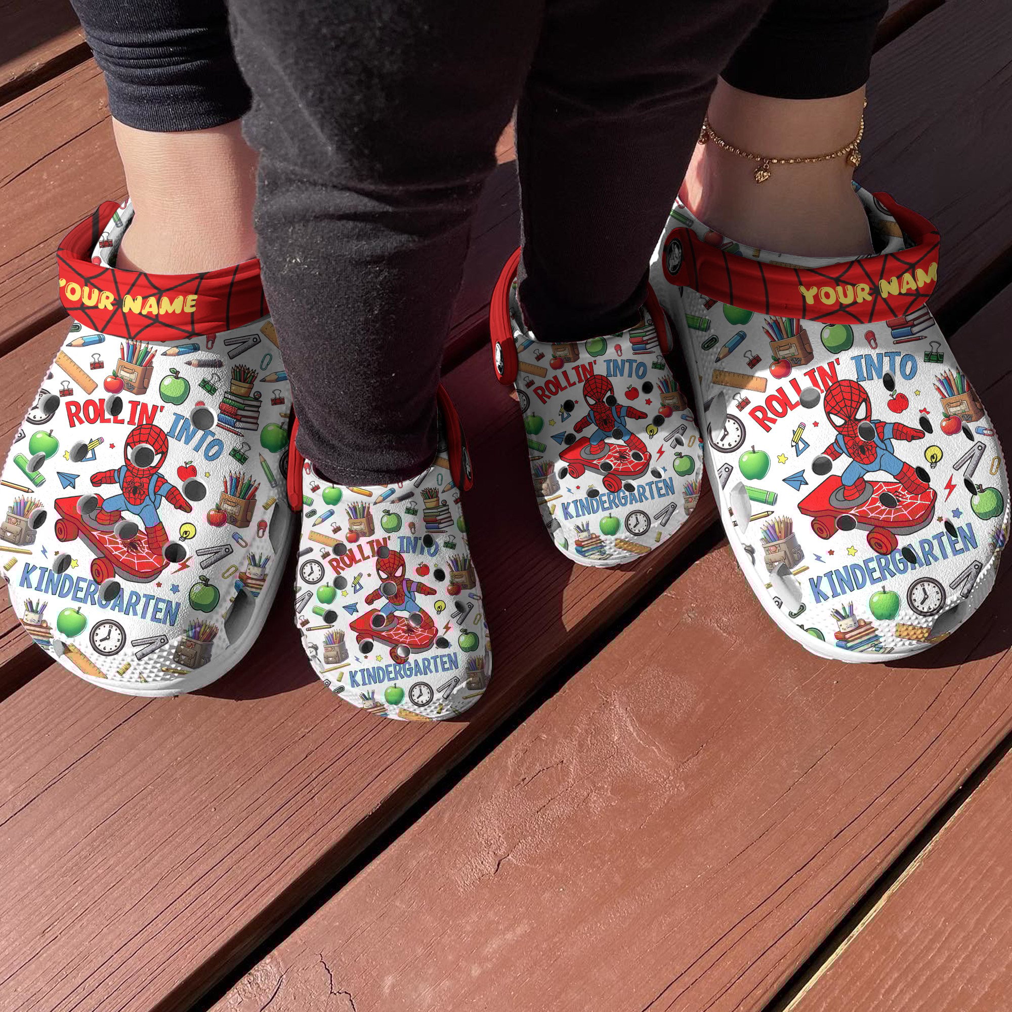 Merchidea Spider Man Movie Crocs Crocband Clogs Shoes Comfortable For Men Women and Kids