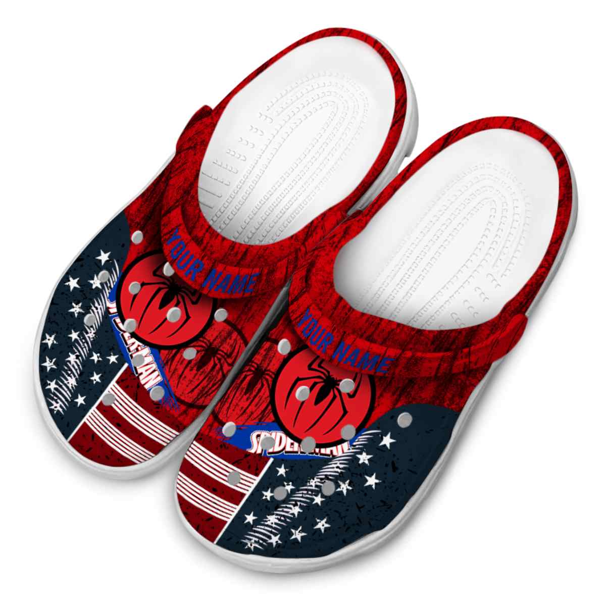 Merchidea Spider Man Movie Crocs Crocband Clogs Shoes Comfortable For Men Women and Kids