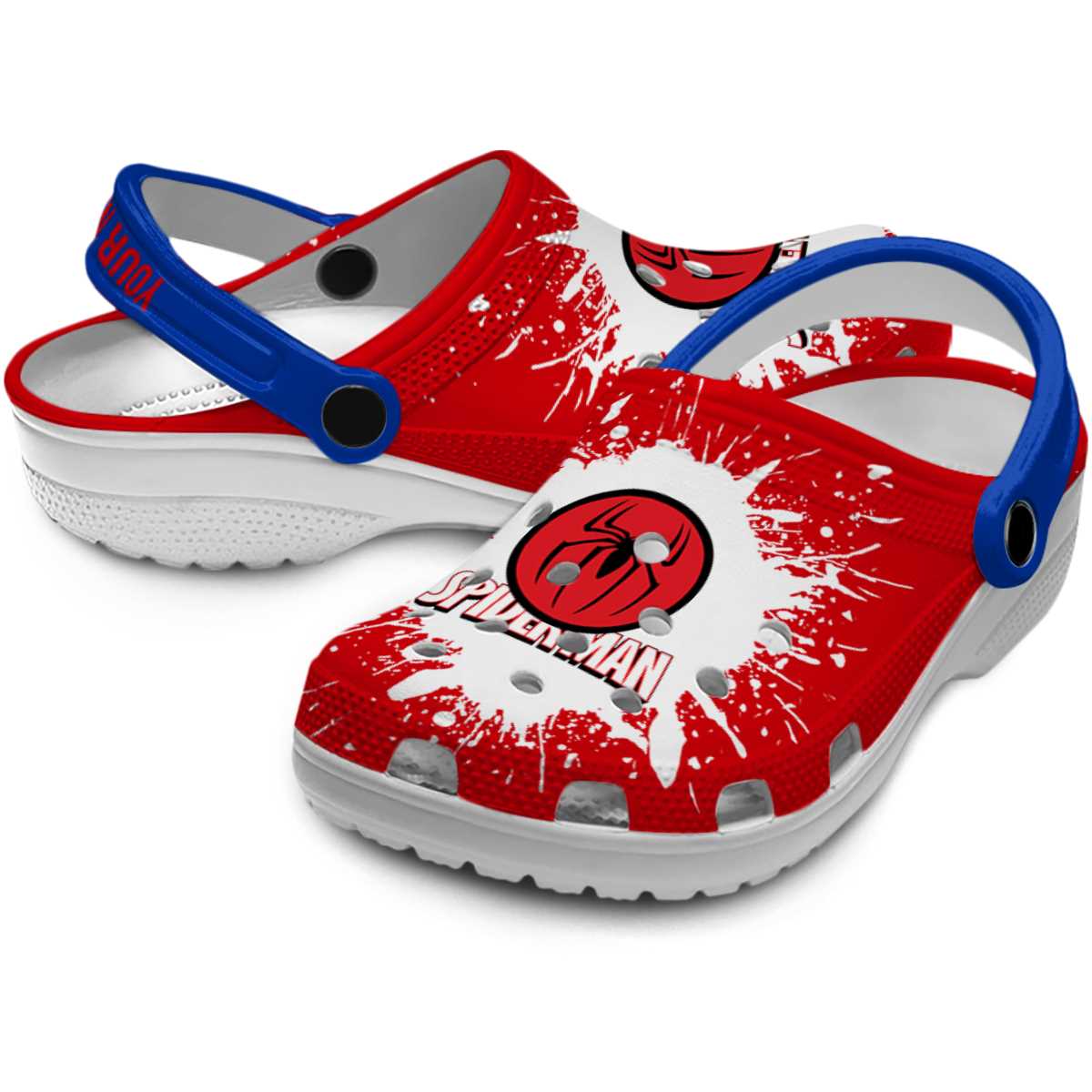 Merchidea Spider Man Movie Crocs Crocband Clogs Shoes Comfortable For Men Women and Kids