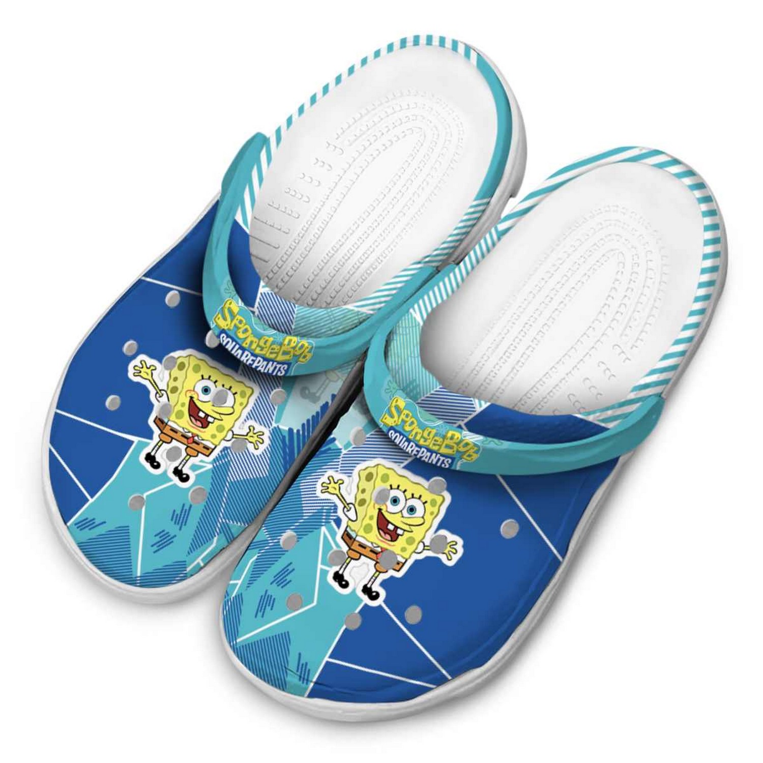 Merchidea Spongebob Squarepants Cartoon Crocs Crocband Clogs Shoes Comfortable For Men Women and Kids