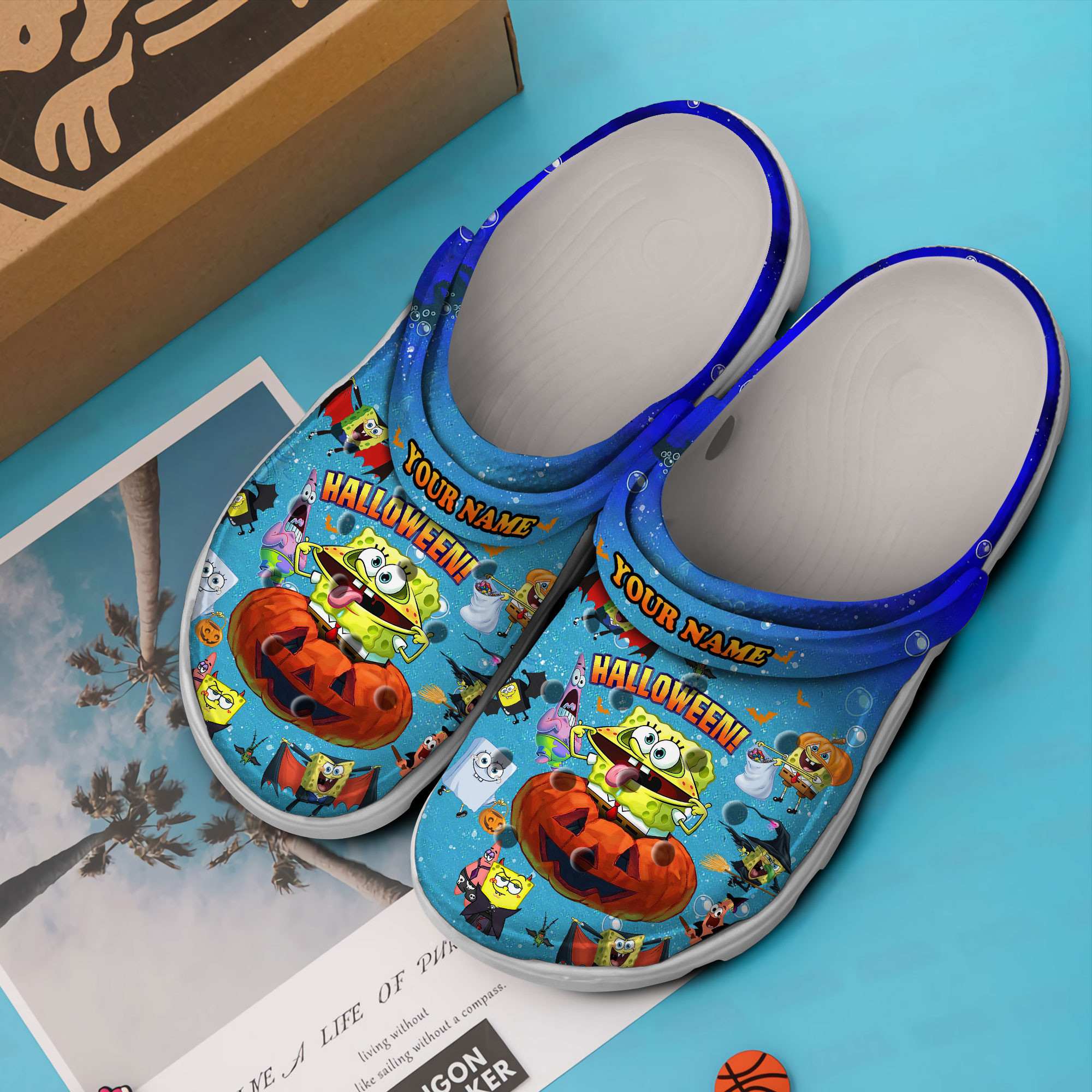 Merchidea SpongeBob SquarePants Cartoon Crocs Crocband Clogs Shoes Comfortable For Men Women and Kids