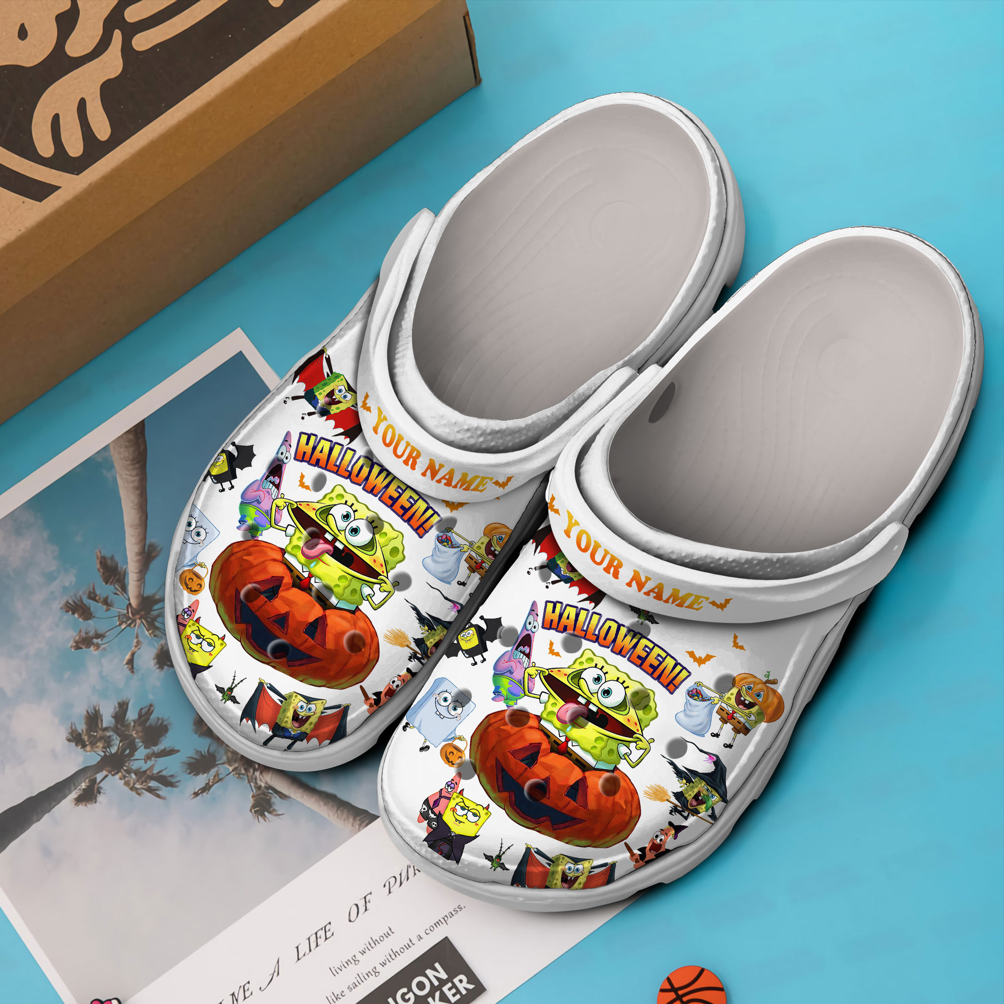 Merchidea SpongeBob SquarePants Cartoon Crocs Crocband Clogs Shoes Comfortable For Men Women and Kids