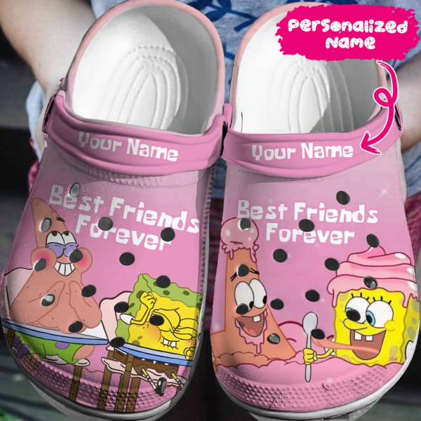 Merchidea Spongebob Squarepants Cartoon Crocs Crocband Clogs Shoes Comfortable For Men Women and Kids