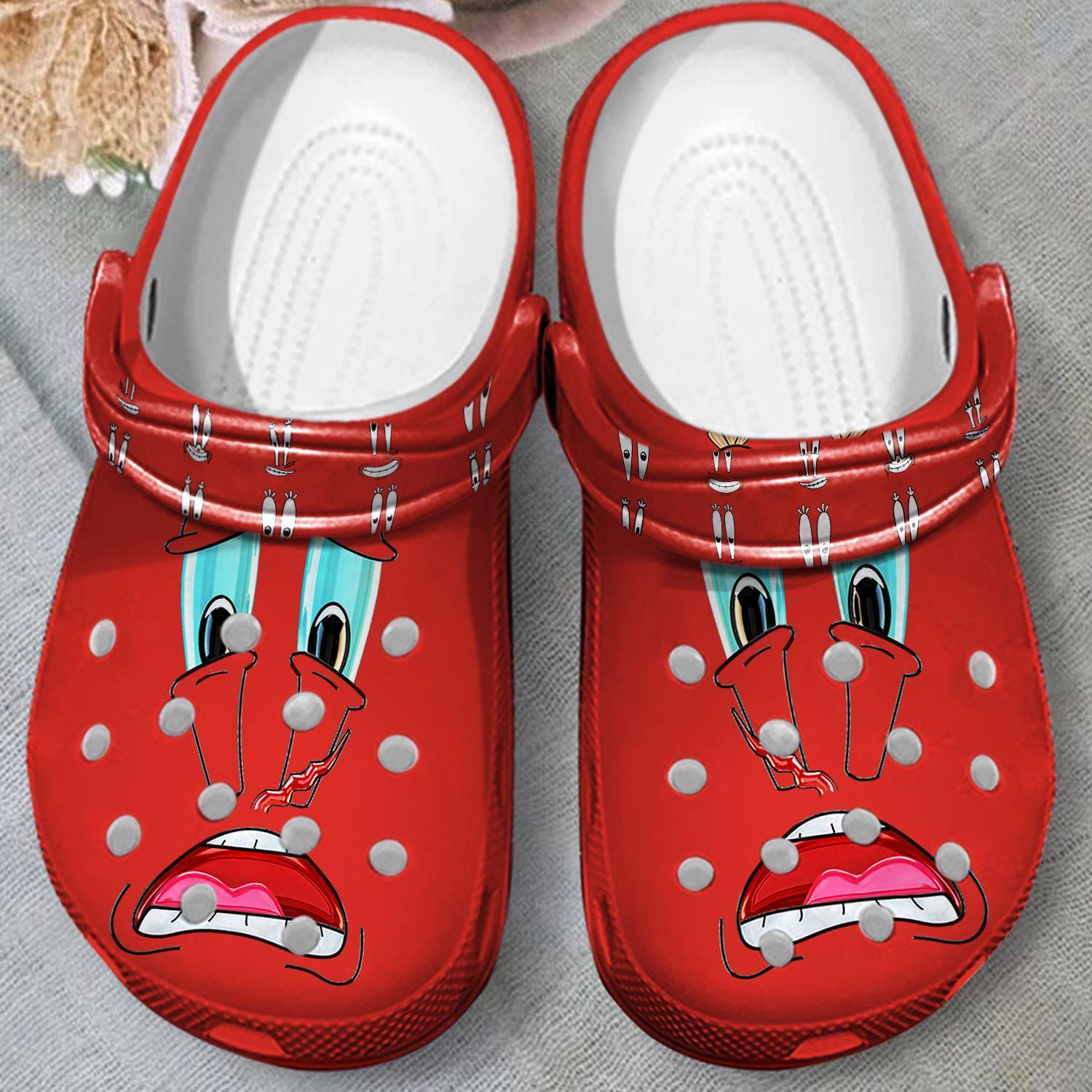 Merchidea Spongebob Squarepants Cartoon Crocs Crocband Clogs Shoes Comfortable For Men Women and Kids