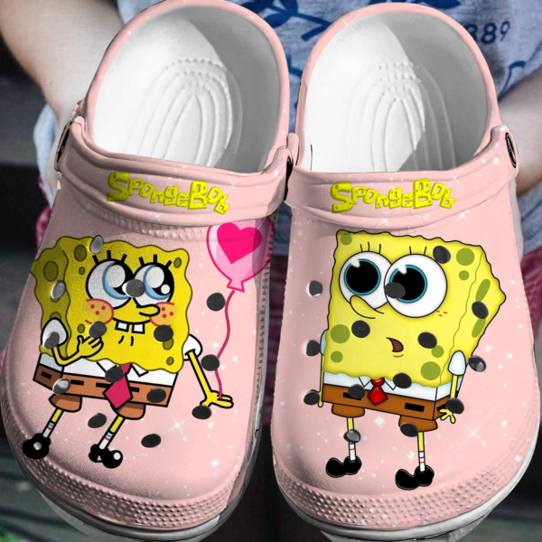 Merchidea Spongebob Squarepants Cartoon Crocs Crocband Clogs Shoes Comfortable For Men Women and Kids