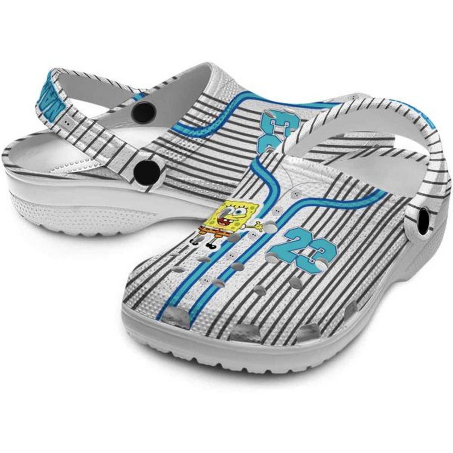 Merchidea Spongebob Squarepants Cartoon Crocs Crocband Clogs Shoes Comfortable For Men Women and Kids