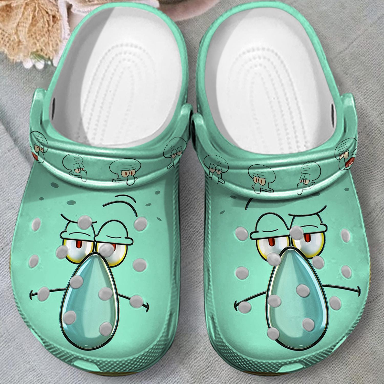 Merchidea Spongebob Squarepants Cartoon Crocs Crocband Clogs Shoes Comfortable For Men Women and Kids