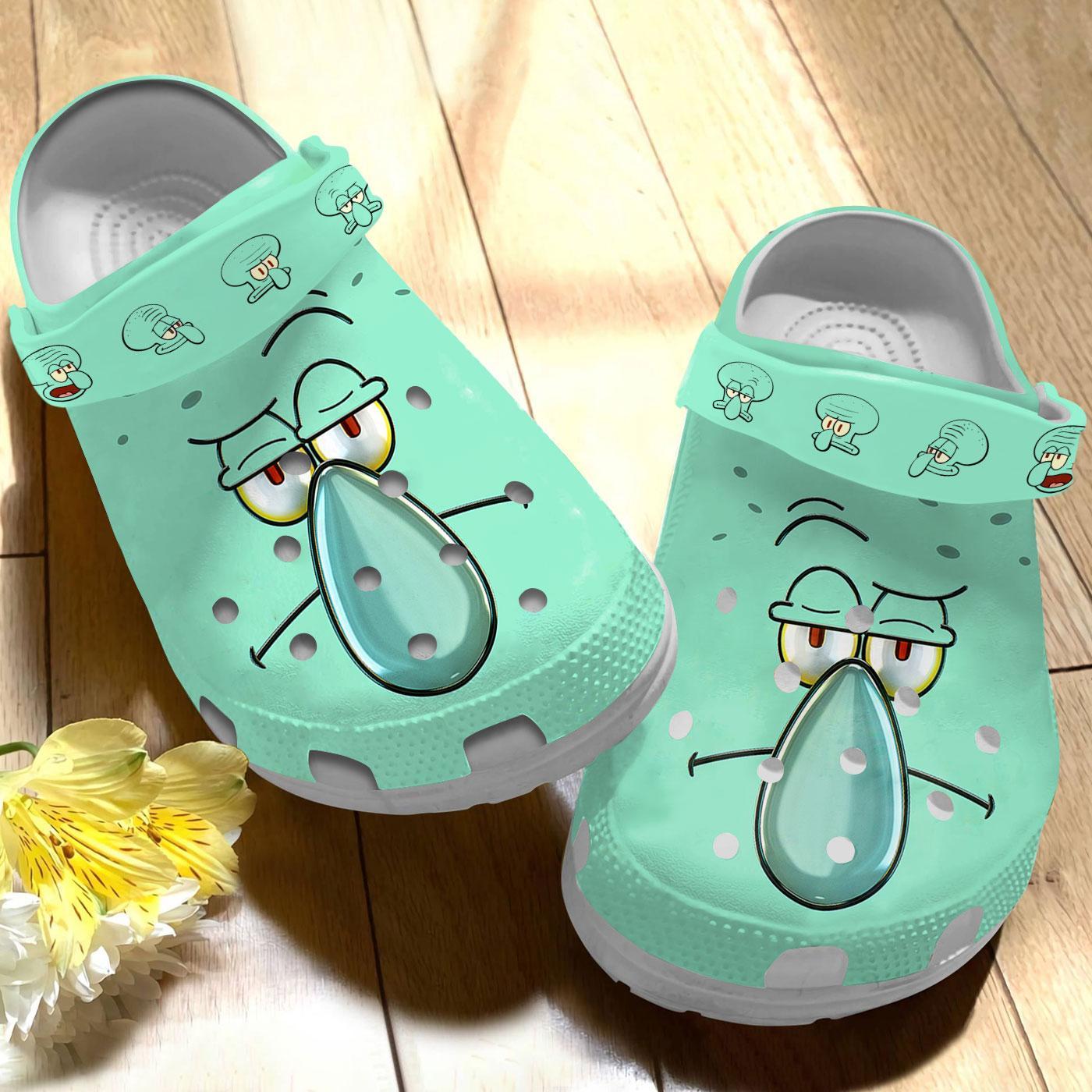 Merchidea Spongebob Squarepants Cartoon Crocs Crocband Clogs Shoes Comfortable For Men Women and Kids