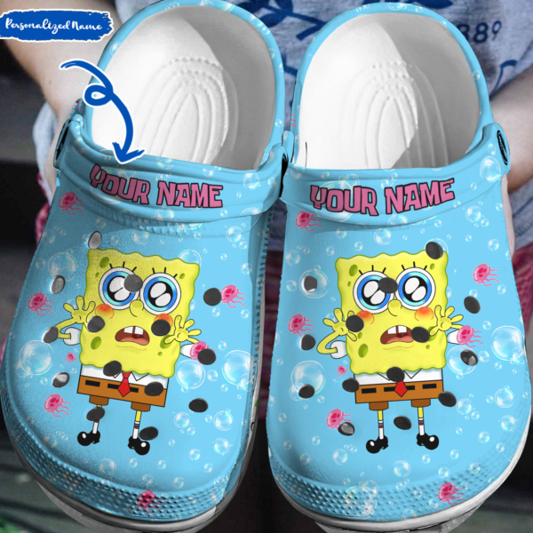 Merchidea Spongebob Squarepants Cartoon Crocs Crocband Clogs Shoes Comfortable For Men Women and Kids