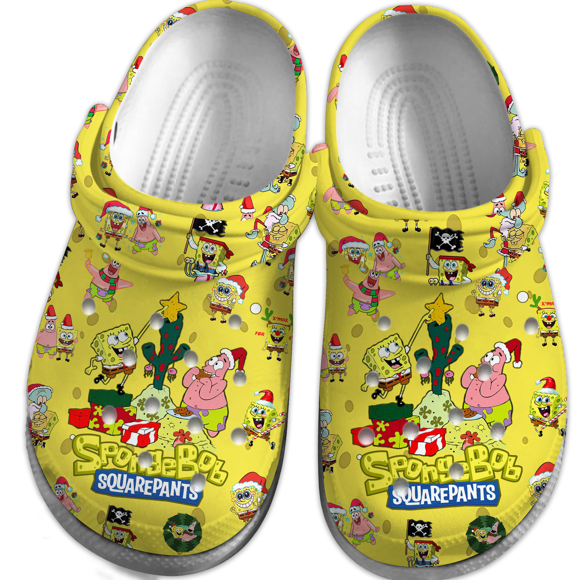 Merchidea SpongeBob SquarePants Cartoon Crocs Crocband Clogs Shoes Comfortable For Men Women and Kids