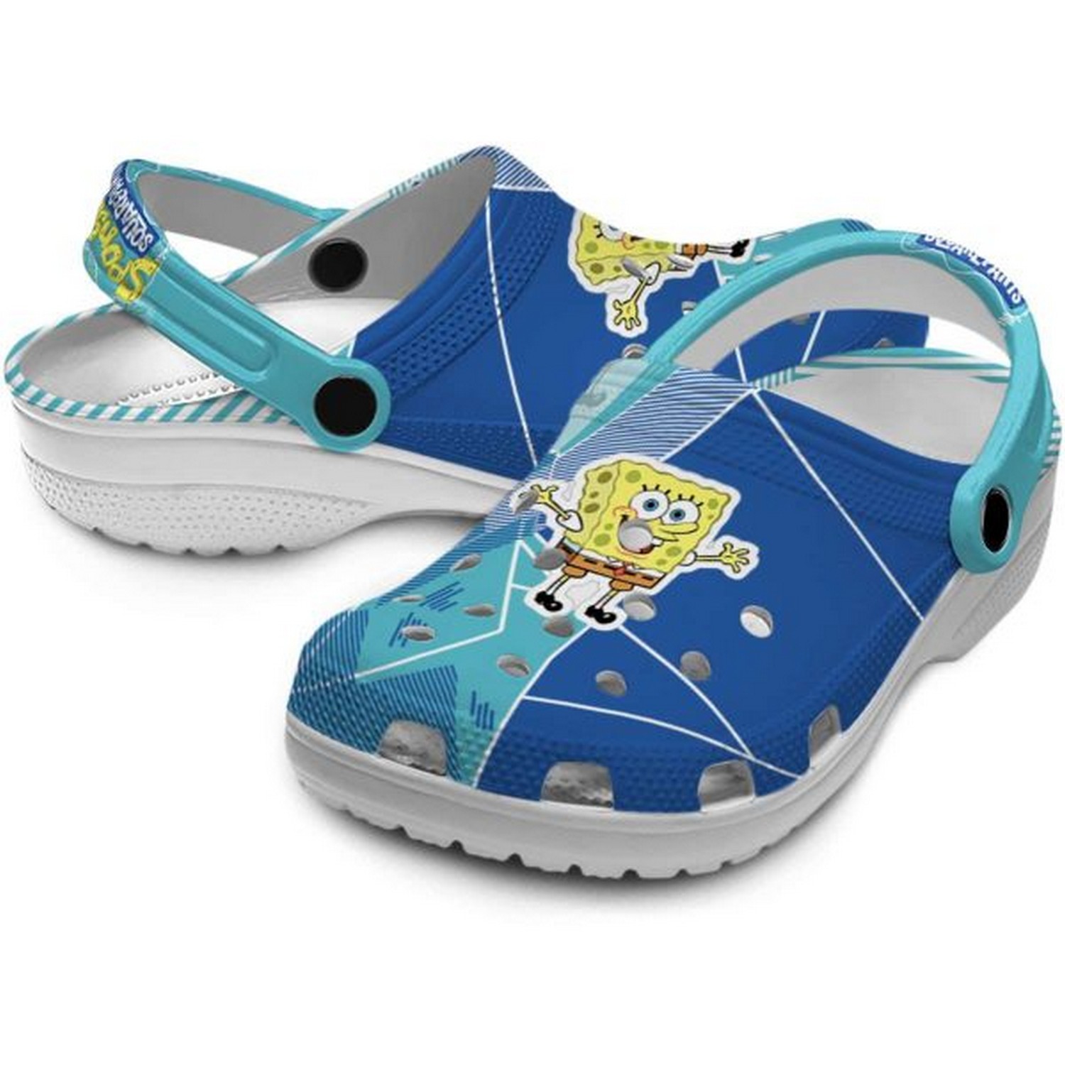 Merchidea Spongebob Squarepants Cartoon Crocs Crocband Clogs Shoes Comfortable For Men Women and Kids