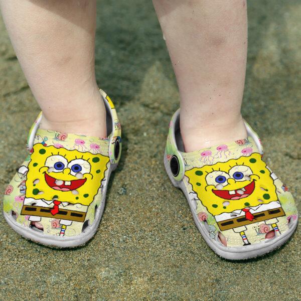 Merchidea Spongebob Squarepants Cartoon Crocs Crocband Clogs Shoes Comfortable For Men Women and Kids