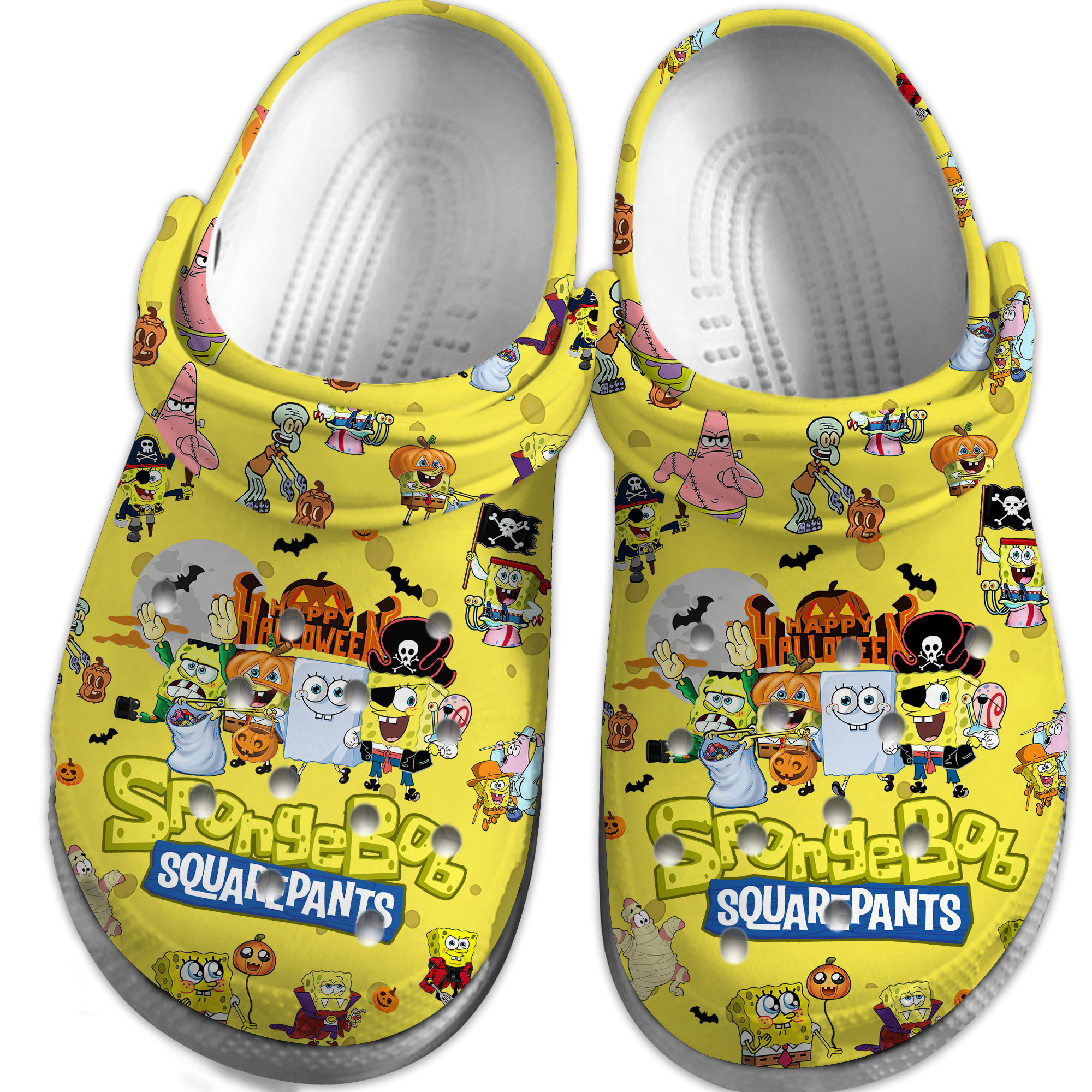 Merchidea SpongeBob SquarePants Cartoon Crocs Crocband Clogs Shoes Comfortable For Men Women and Kids