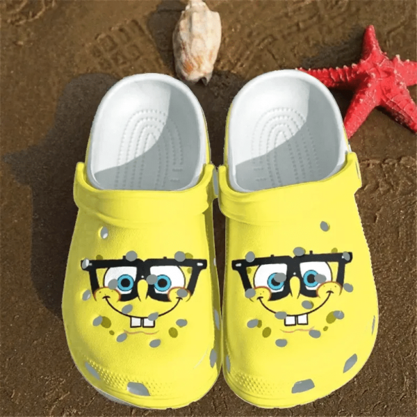 Merchidea Spongebob Squarepants Cartoon Crocs Crocband Clogs Shoes Comfortable For Men Women and Kids