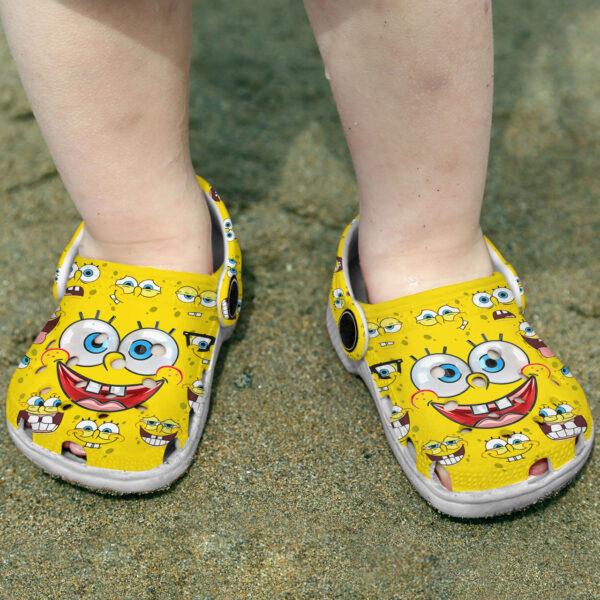 Merchidea Spongebob Squarepants Cartoon Crocs Crocband Clogs Shoes Comfortable For Men Women and Kids