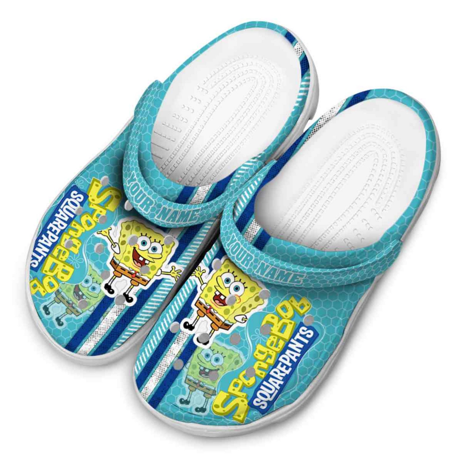 Merchidea Spongebob Squarepants Cartoon Crocs Crocband Clogs Shoes Comfortable For Men Women and Kids