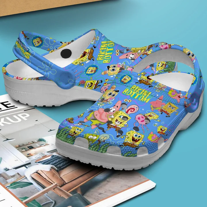 Merchidea SpongeBob SquarePants Cartoon Crocs Crocband Clogs Shoes For Men Women and Kids