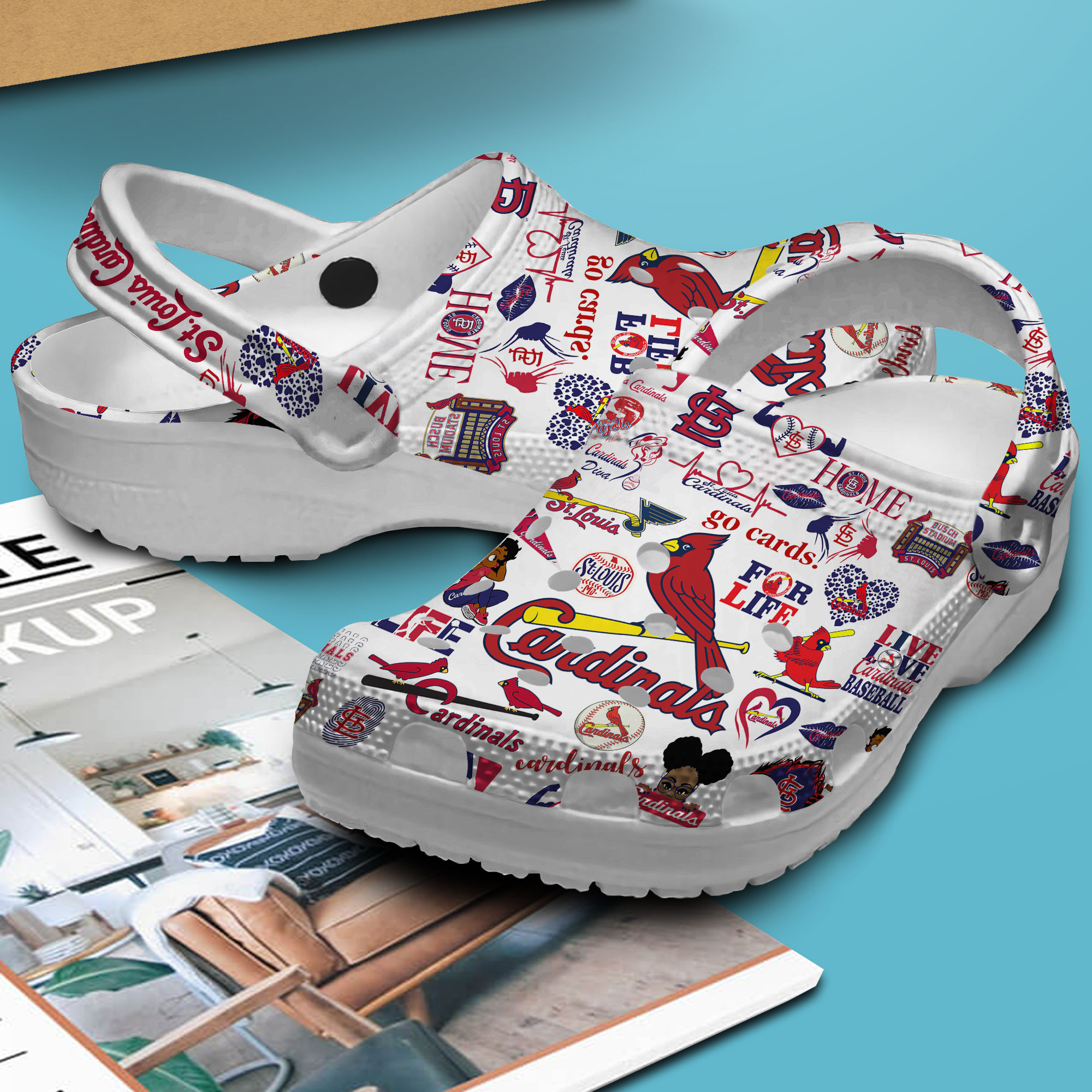 Merchidea St. Louis Cardinals MLB Sport Crocs Crocband Clogs Shoes Comfortable For Men Women and Kids
