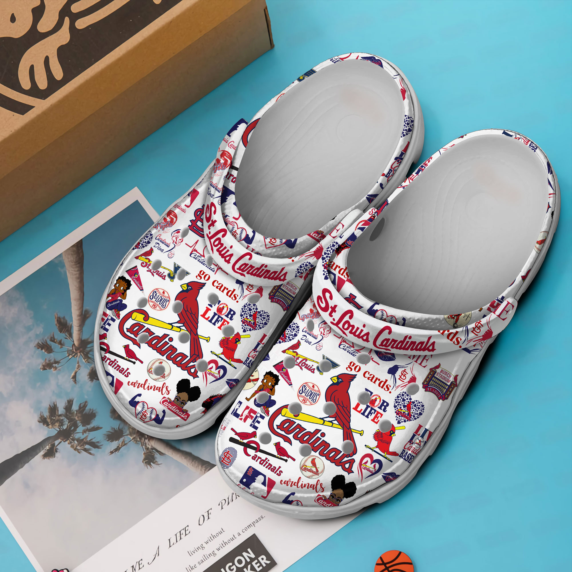 Merchidea St. Louis Cardinals MLB Sport Crocs Crocband Clogs Shoes Comfortable For Men Women and Kids