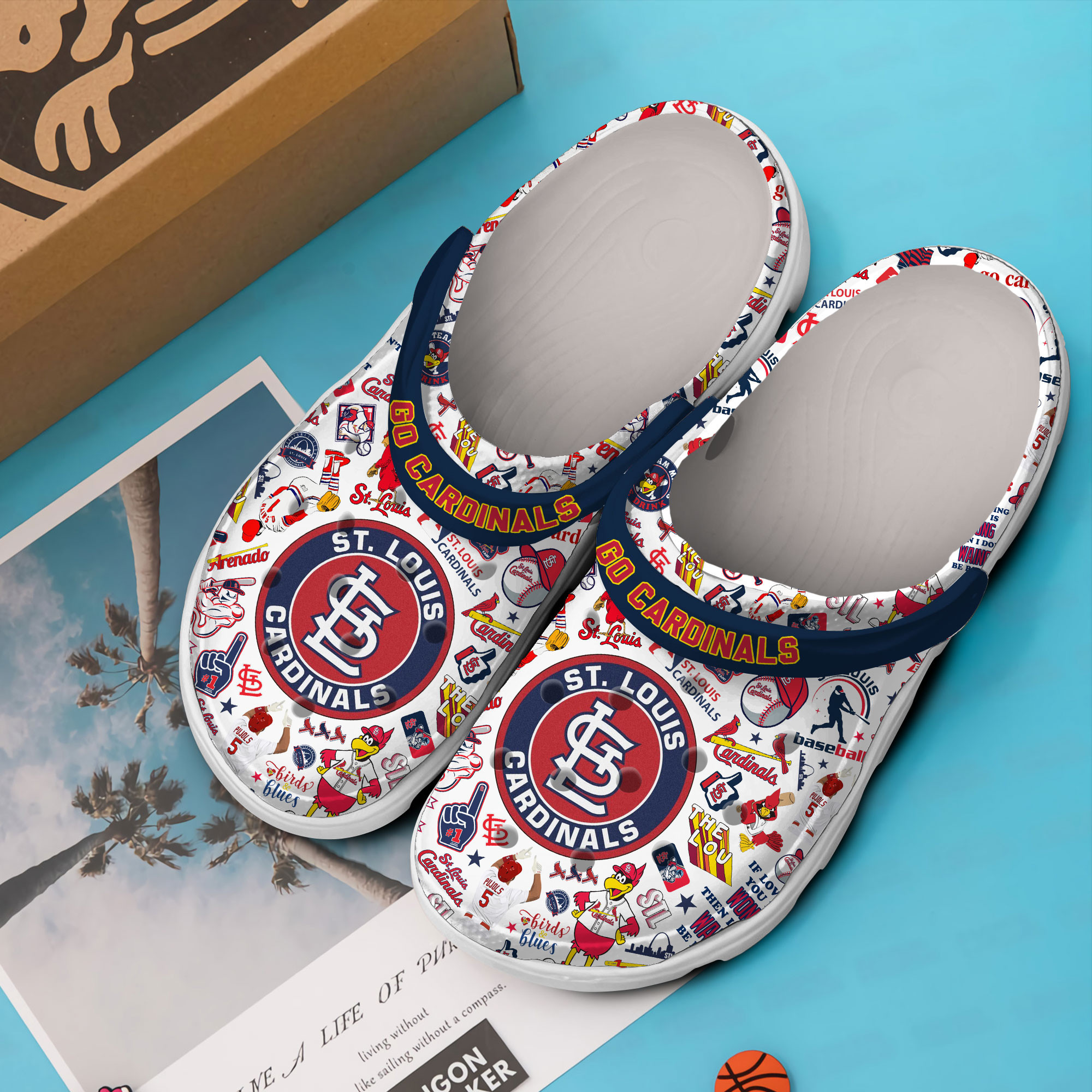 Merchidea St. Louis Cardinals MLB Sport Crocs Crocband Clogs Shoes Comfortable For Men Women and Kids