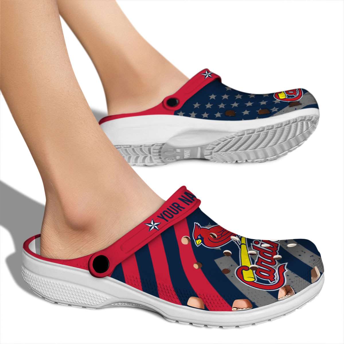 Merchidea St. Louis Cardinals MLB Sport Crocs Crocband Clogs Shoes Comfortable For Men Women and Kids