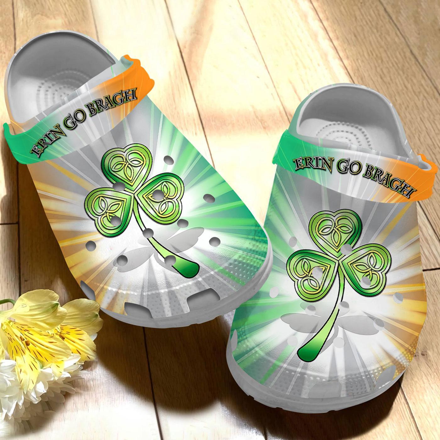 Merchidea St Patrick's Day Crocs Crocband Clogs Shoes Comfortable For Men Women and Kids