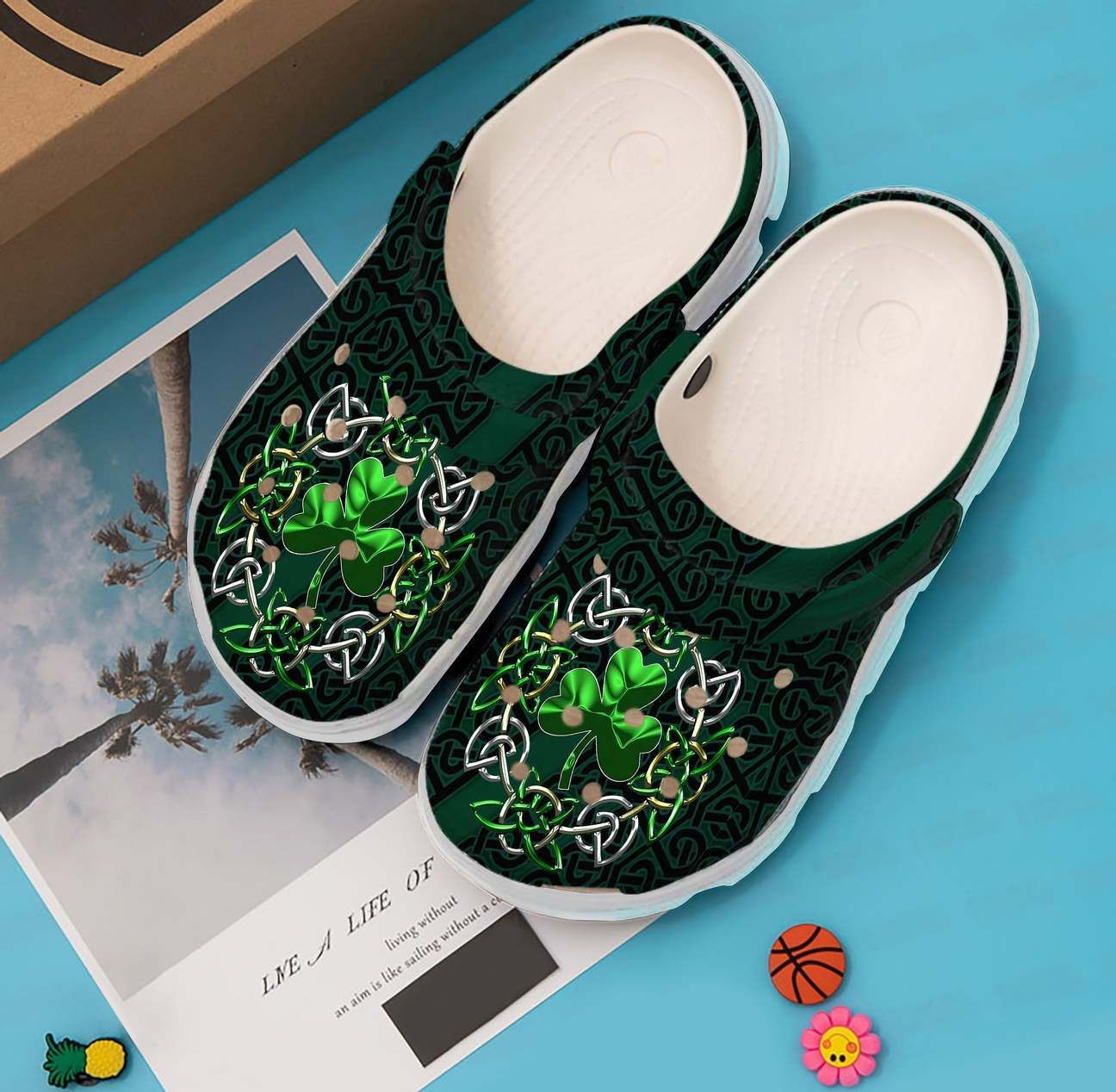 Merchidea St Patricks Day Irish Celtics Crocband Shoes