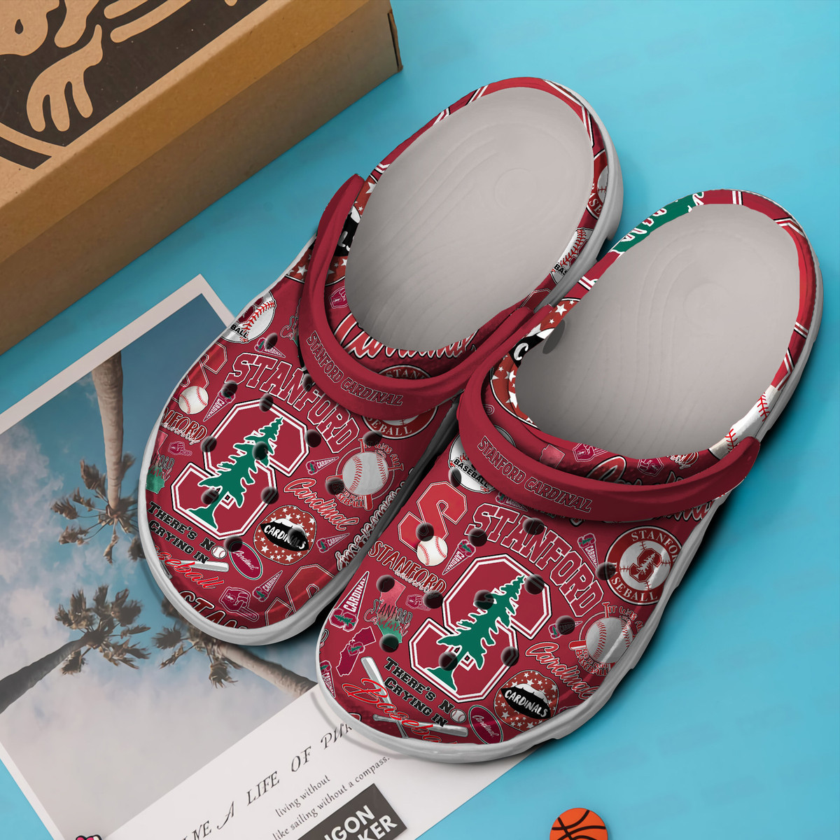 Merchidea Stanford Cardinal football NCAA Sport Premium Crocs Crocband Clogs Shoes Comfortable For Men Women and Kids