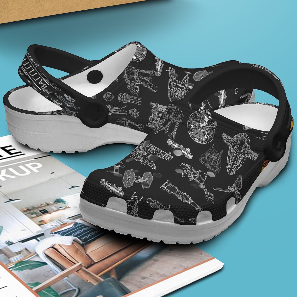 Merchidea Star Wars Battlefront II Movie Crocs Crocband Clogs Shoes Comfortable For Men Women and Kids