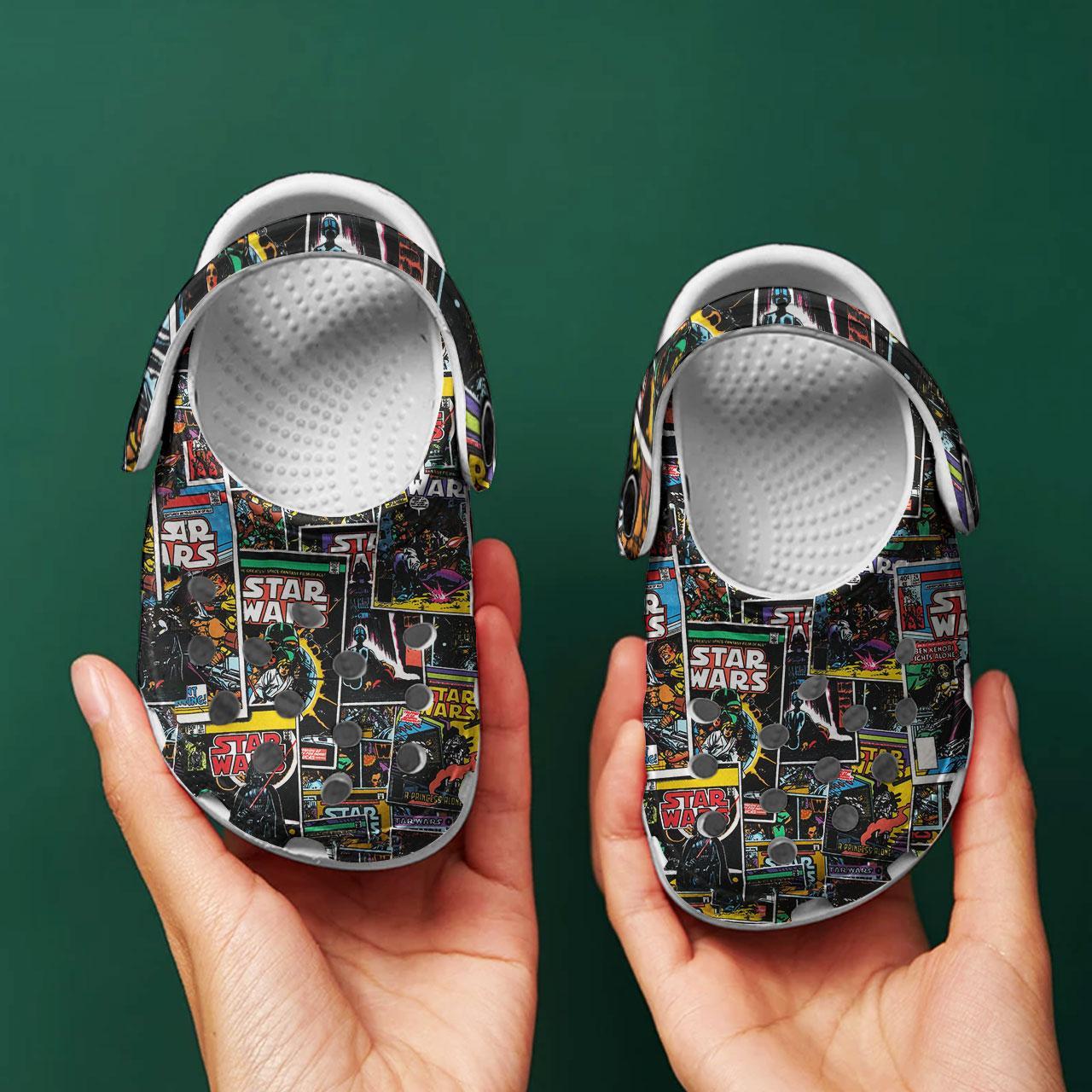 Merchidea Star Wars Movie Crocs Crocband Clogs Shoes Comfortable For Men Women and Kids