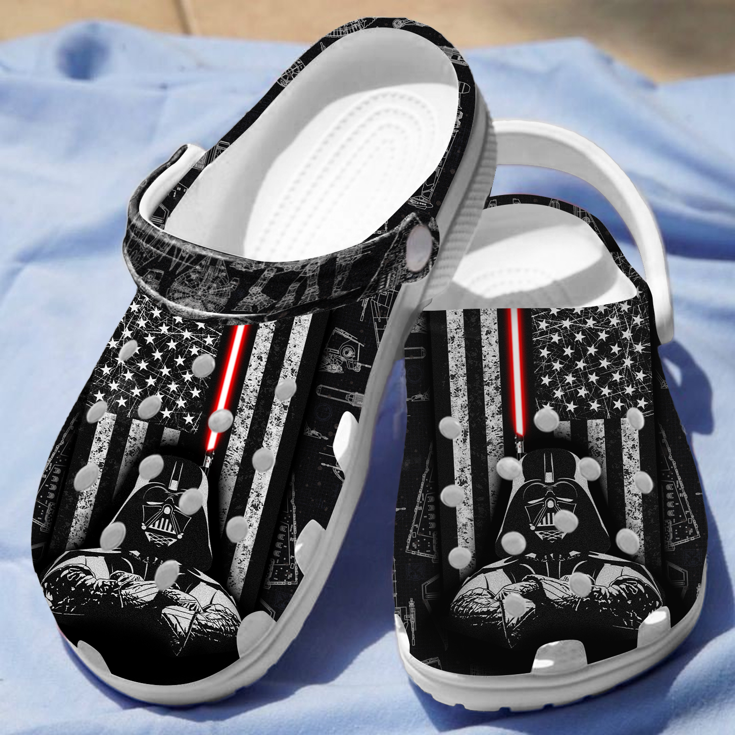 Merchidea Star Wars Movie Crocs Crocband Clogs Shoes Comfortable For Men Women and Kids