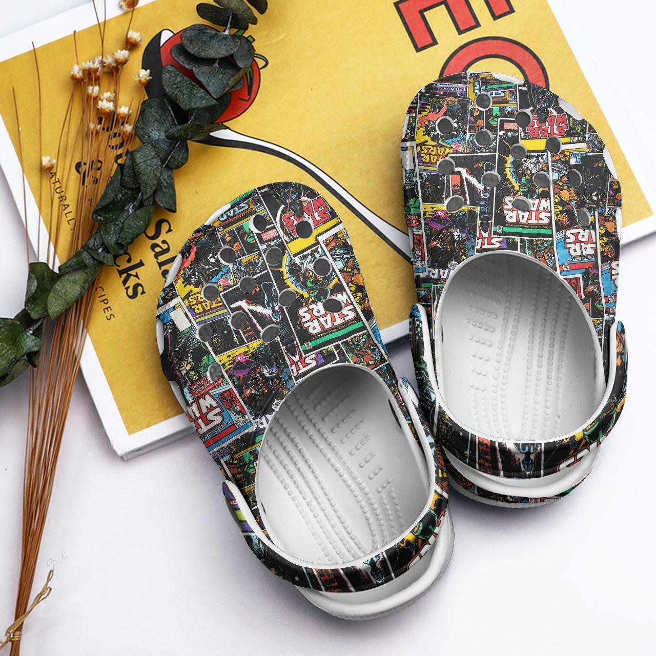 Merchidea Star Wars Movie Crocs Crocband Clogs Shoes Comfortable For Men Women and Kids