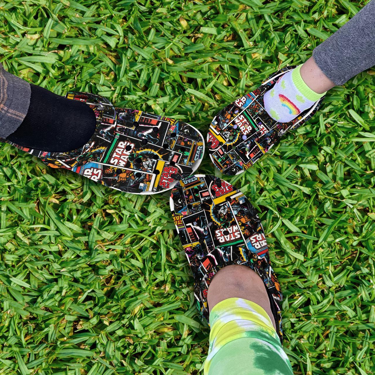 Merchidea Star Wars Movie Crocs Crocband Clogs Shoes Comfortable For Men Women and Kids