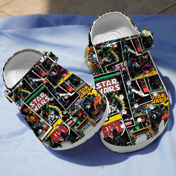 Merchidea Star Wars Movie Crocs Crocband Clogs Shoes Comfortable For Men Women and Kids