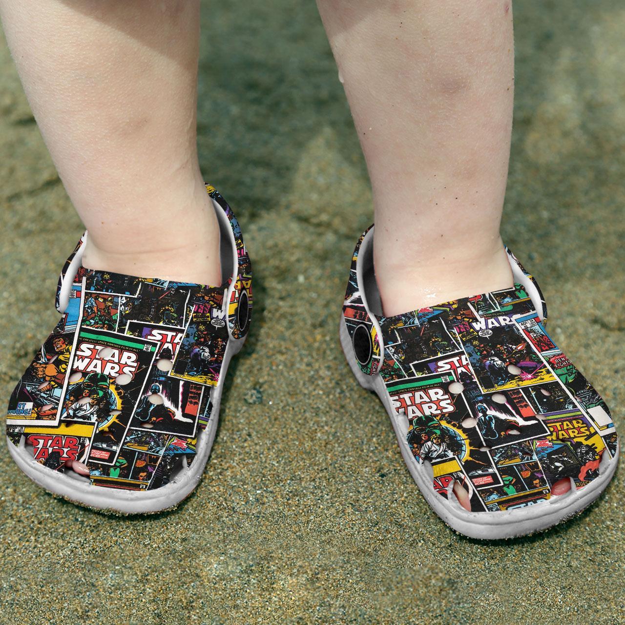 Merchidea Star Wars Movie Crocs Crocband Clogs Shoes Comfortable For Men Women and Kids