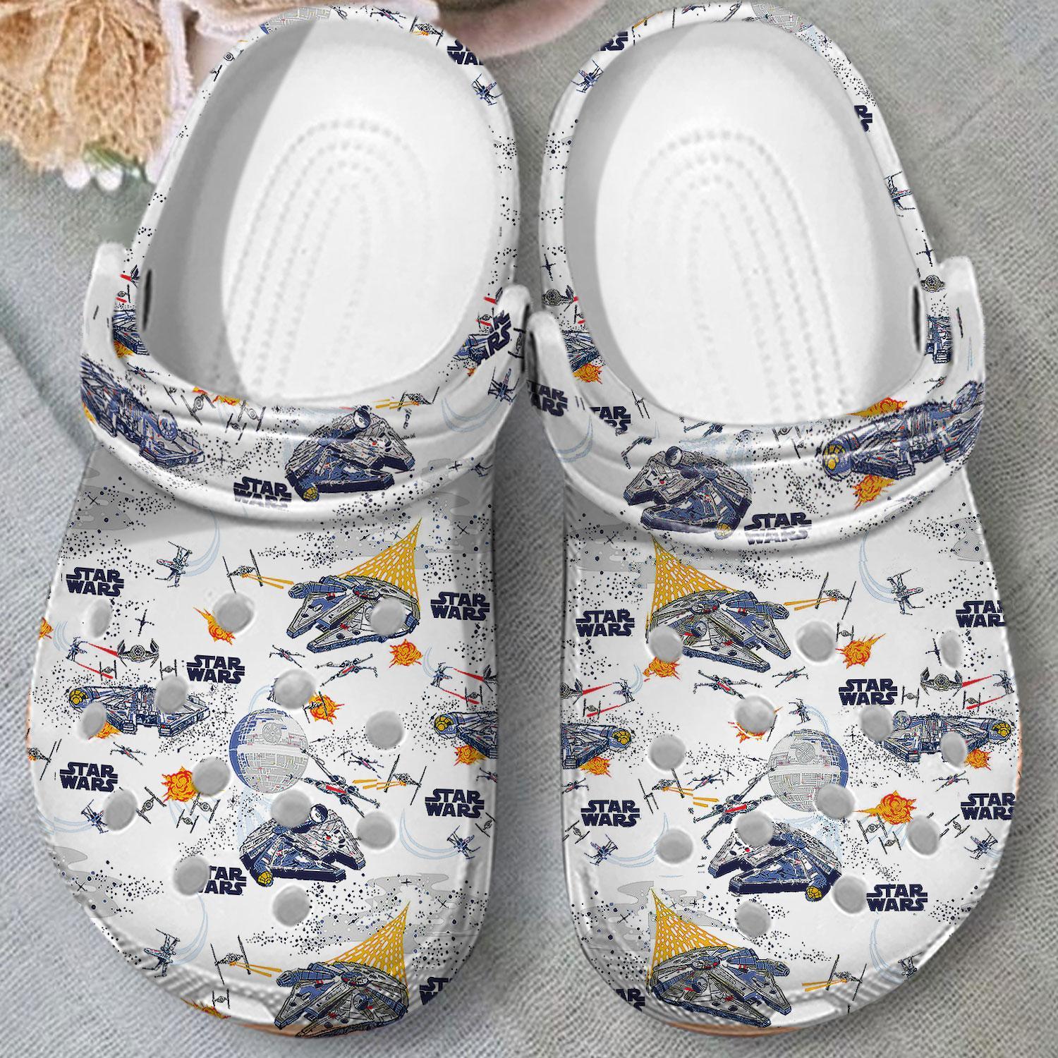 Merchidea Star Wars Movie Crocs Crocband Clogs Shoes Comfortable For Men Women and Kids