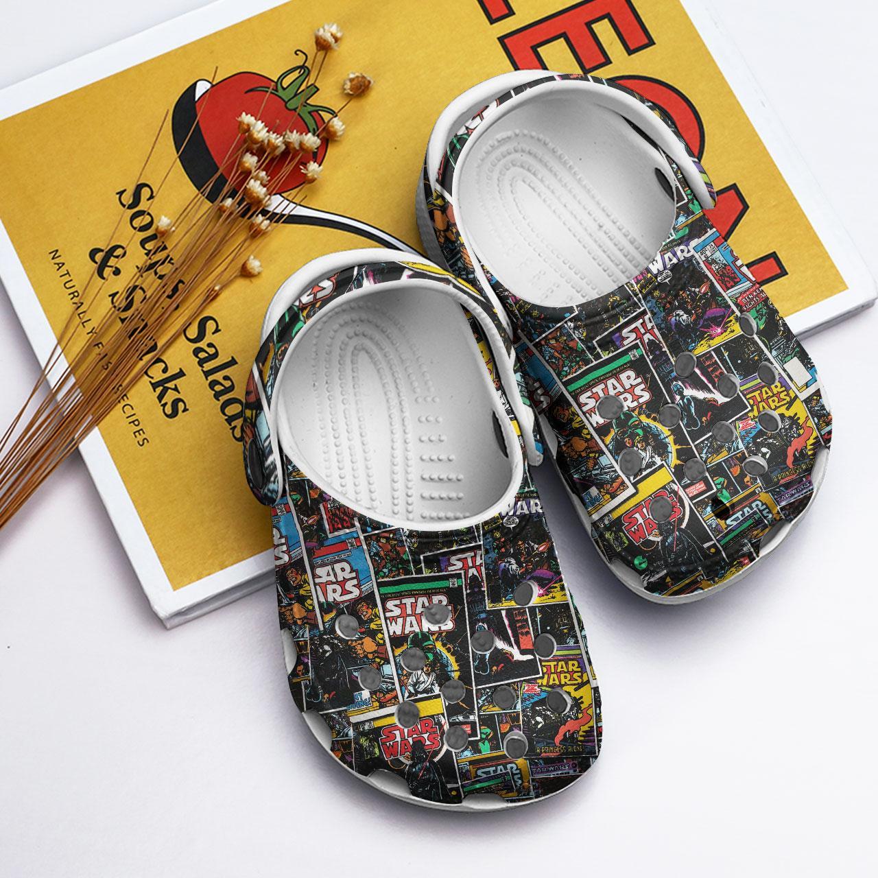 Merchidea Star Wars Movie Crocs Crocband Clogs Shoes Comfortable For Men Women and Kids