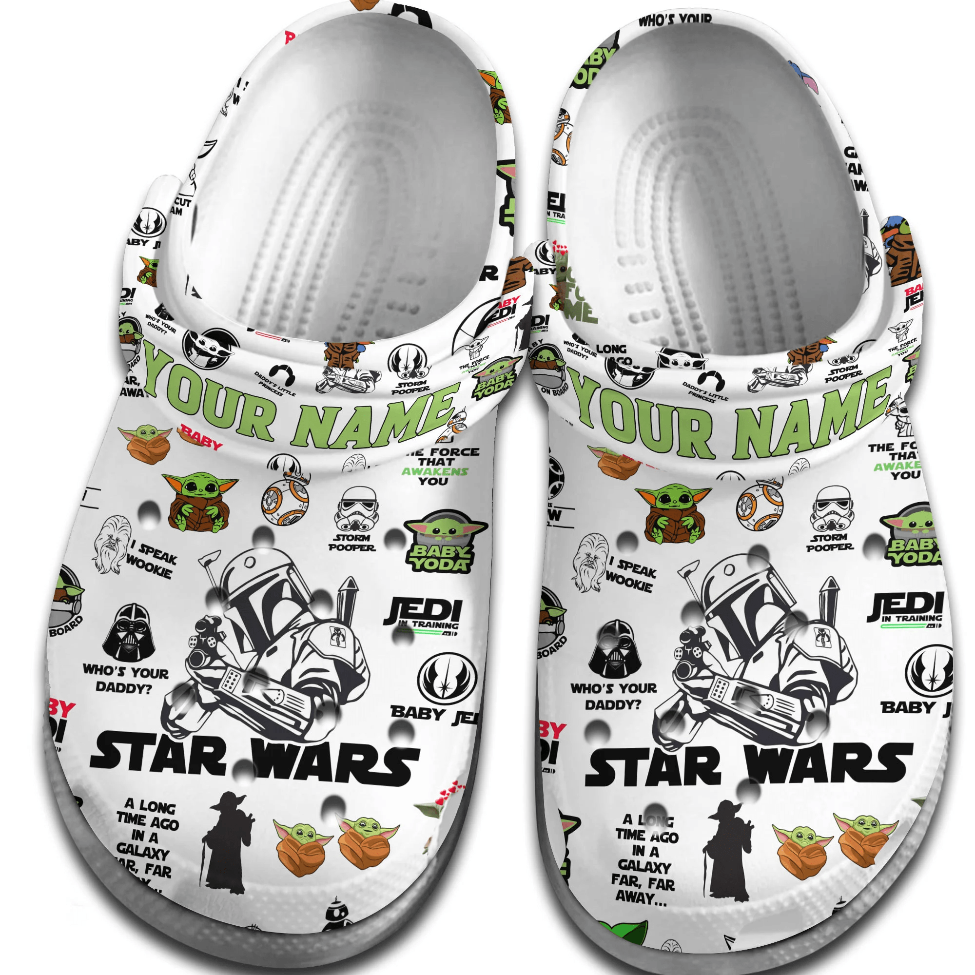 Merchidea Star Wars Movie Crocs Crocband Clogs Shoes Comfortable For Men Women and Kids