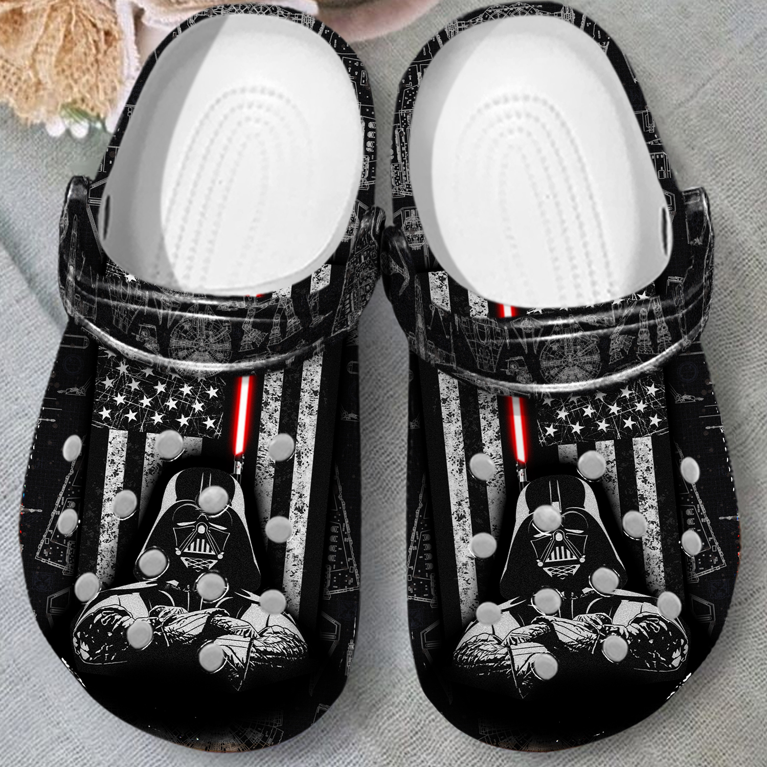 Merchidea Star Wars Movie Crocs Crocband Clogs Shoes Comfortable For Men Women and Kids