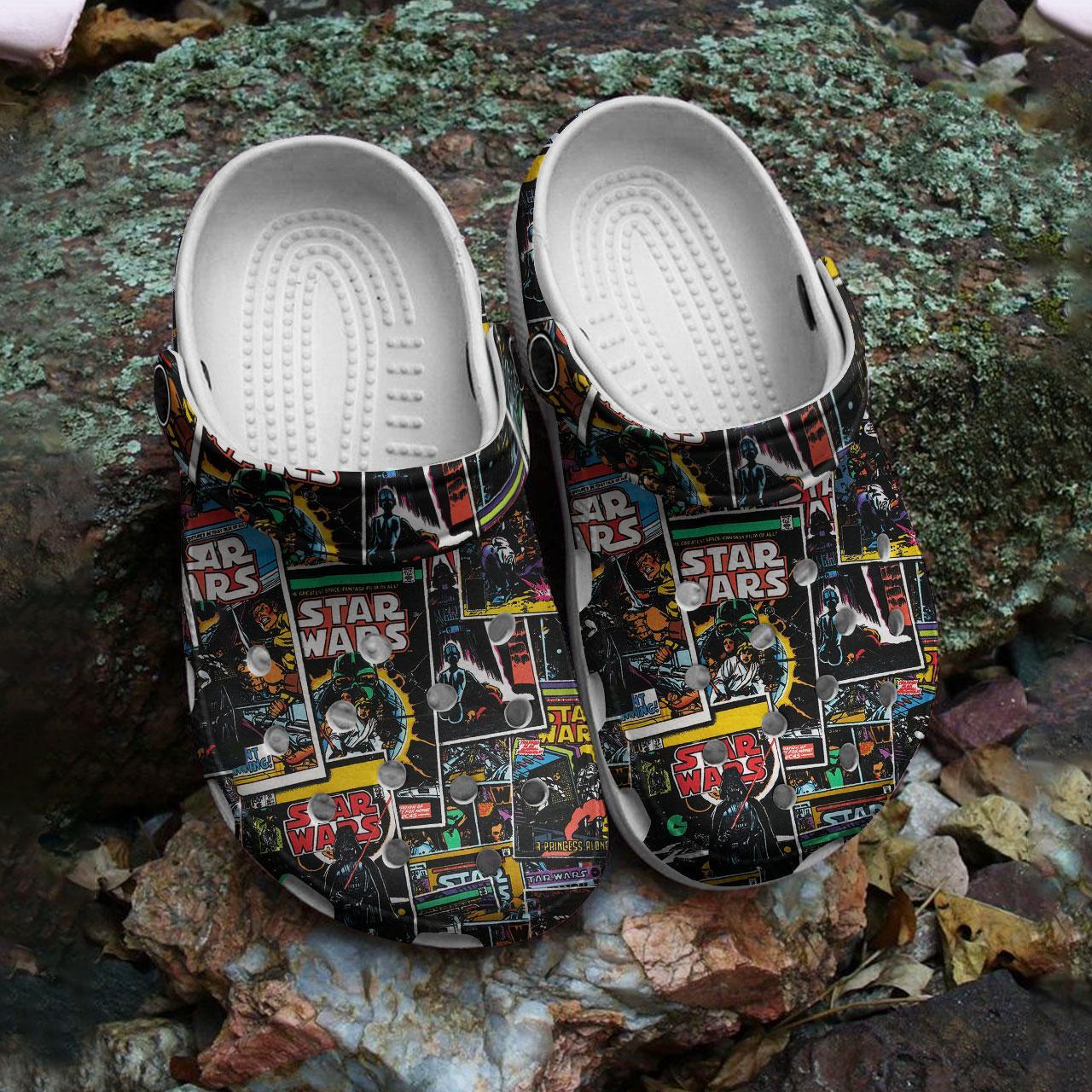 Merchidea Star Wars Movie Crocs Crocband Clogs Shoes Comfortable For Men Women and Kids