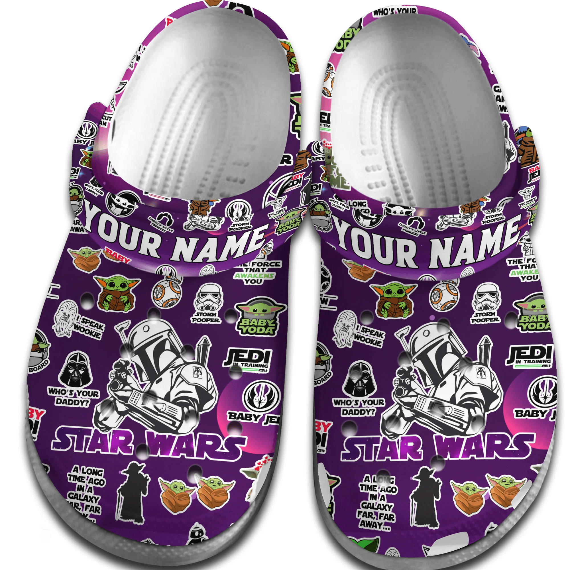 Merchidea Star Wars Movie Crocs Crocband Clogs Shoes Comfortable For Men Women and Kids