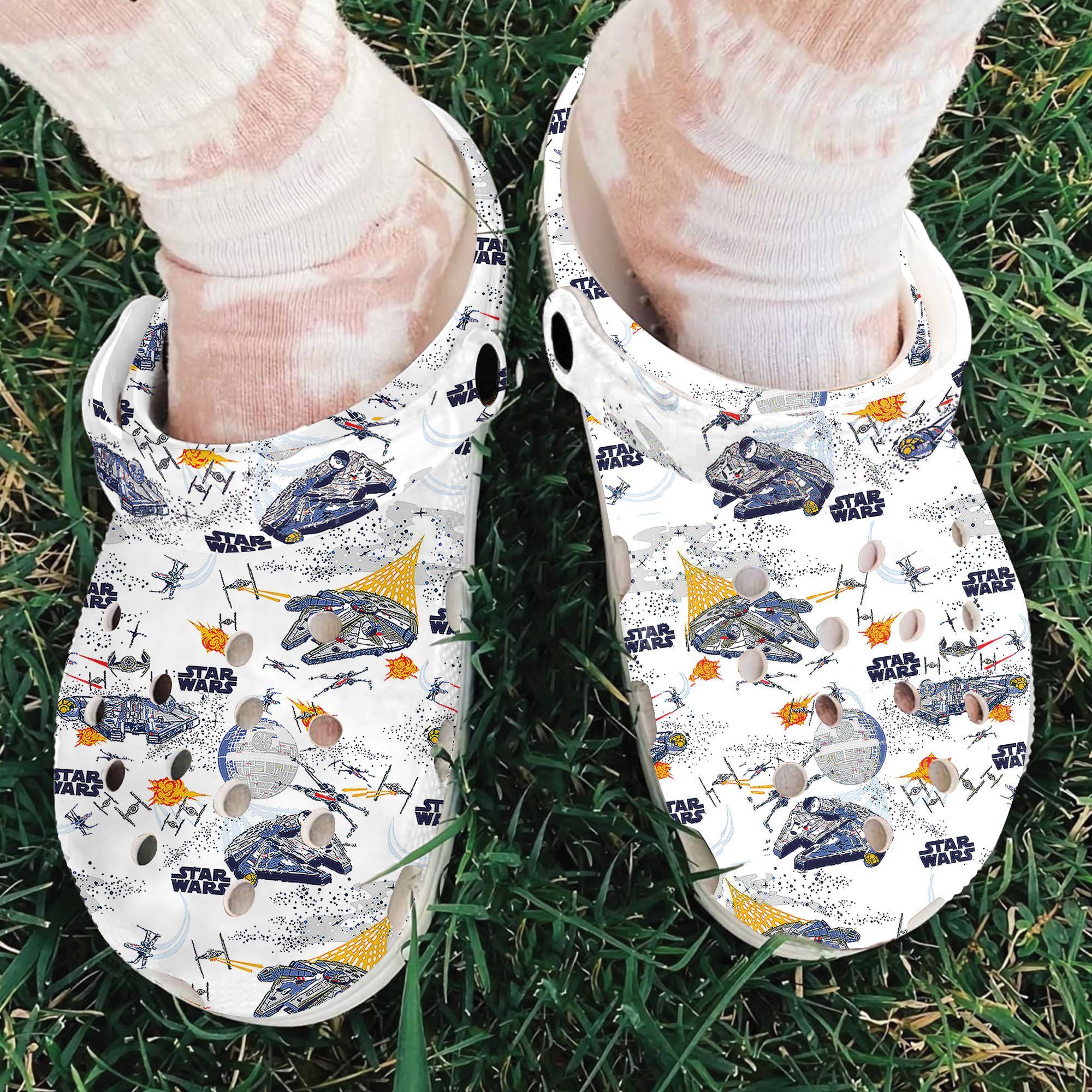 Merchidea Star Wars Movie Crocs Crocband Clogs Shoes Comfortable For Men Women and Kids