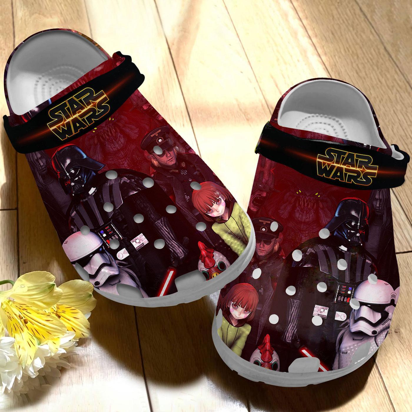 Merchidea Star Wars Movie Crocs Crocband Clogs Shoes Comfortable For Men Women and Kids